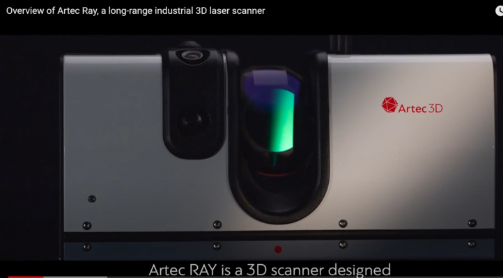 遠距工業級3D掃描器- Artec Ray